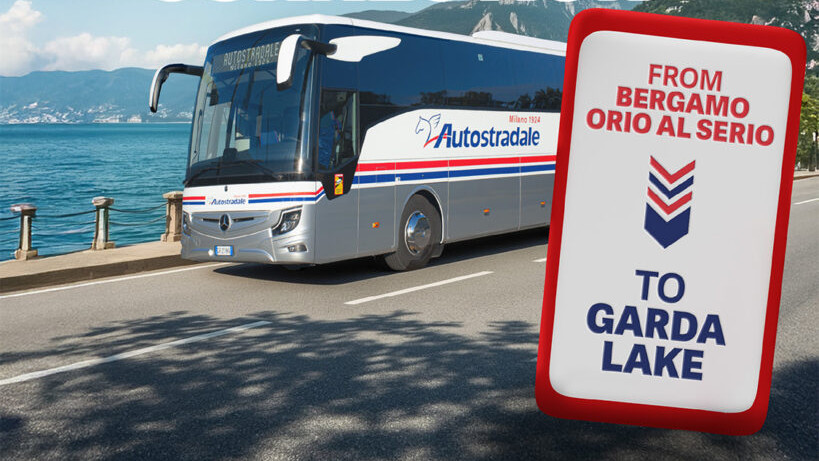 Neue tägliche Busverbindung: Flughafen Bergamo zum Gardasee (Desenzano)