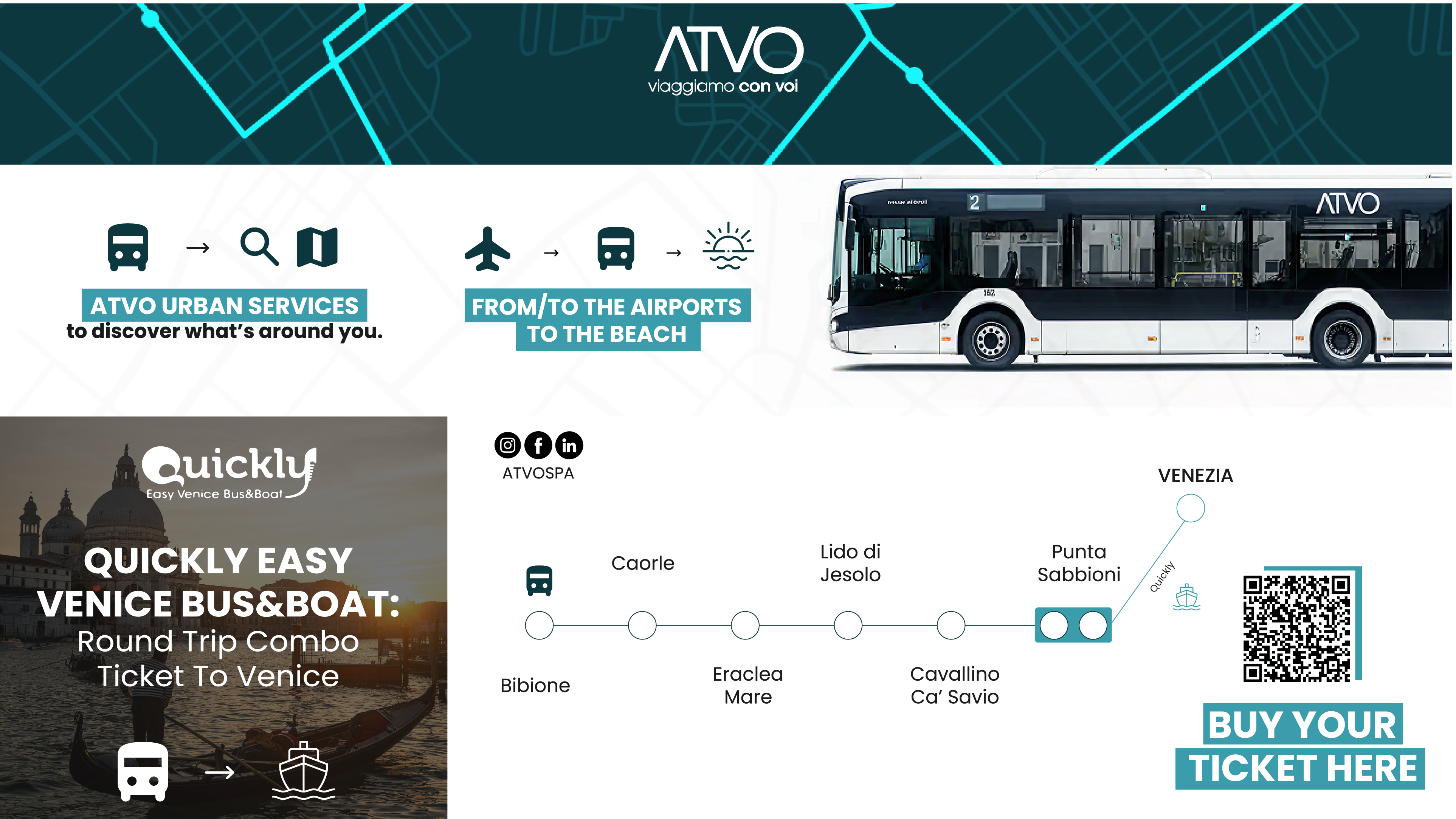 Bus Tickets from Jesolo, Caorle, and Cavallino-Treporti